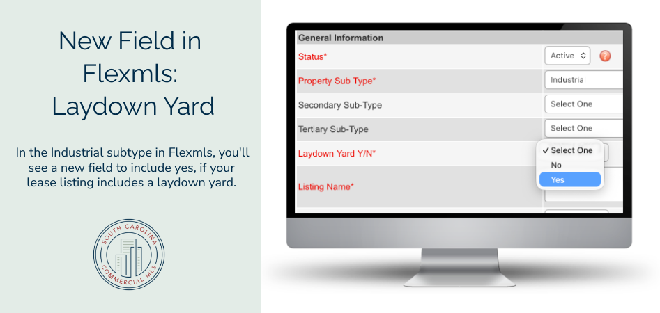New Field in Flexmls Desktop view, with desktop view
