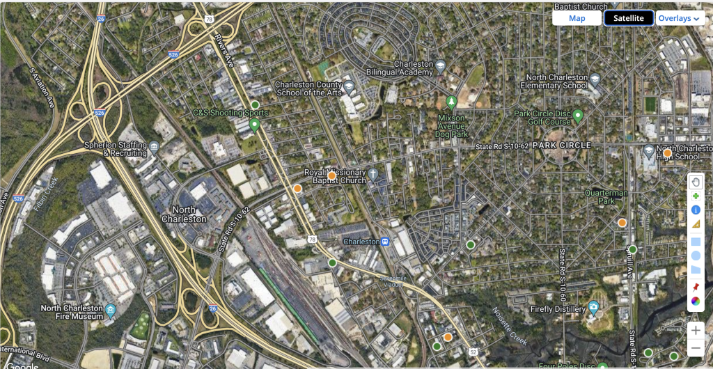 North Charleston map