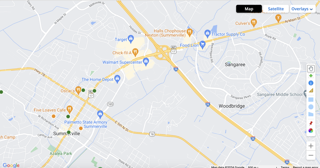 Summerville map