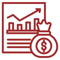 Money graph icon